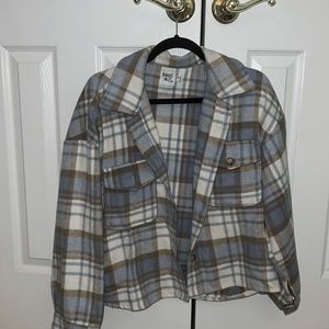 Checkered button Jacket